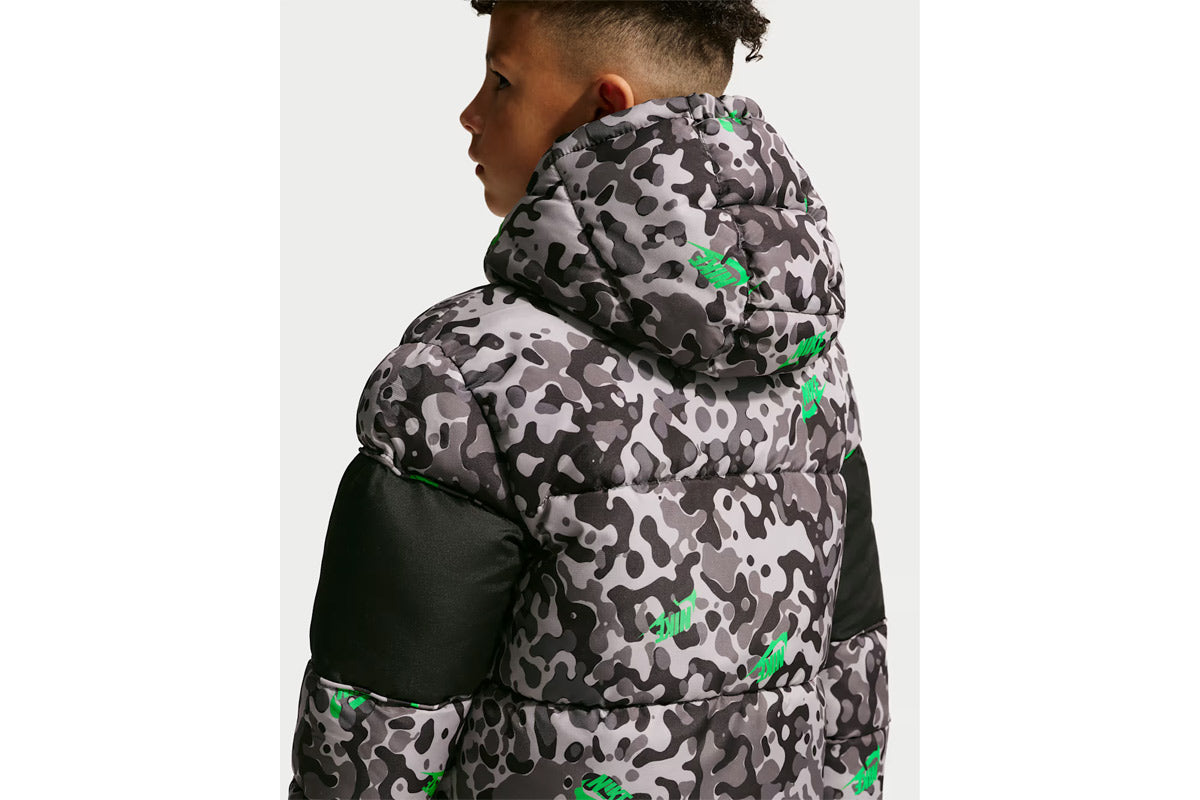 Image of Geacă Nike Jacquard Logo Mixed Media Puffer