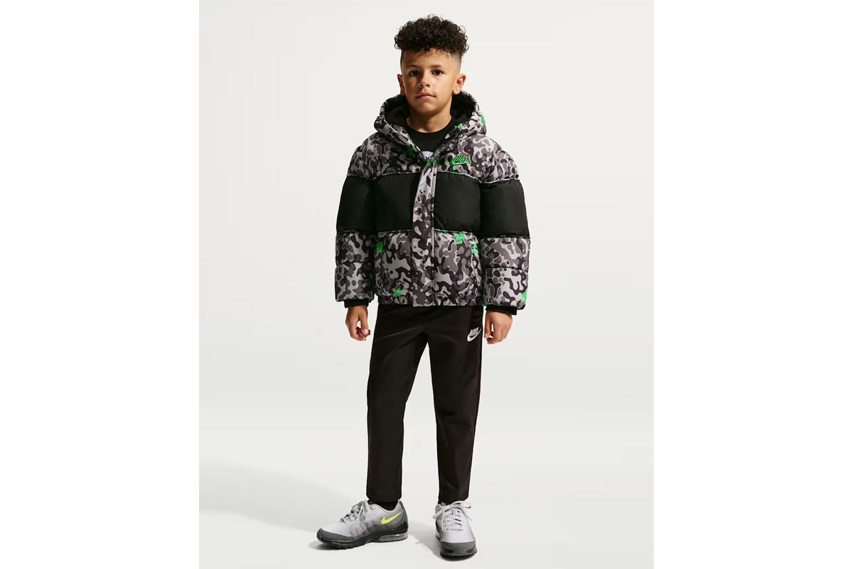 Image of Geacă Nike Jacquard Logo Mixed Media Puffer