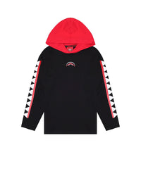 Hanorac Sprayground Next Level Long Hoodie Black T-Shirt 8 - 16 Ani