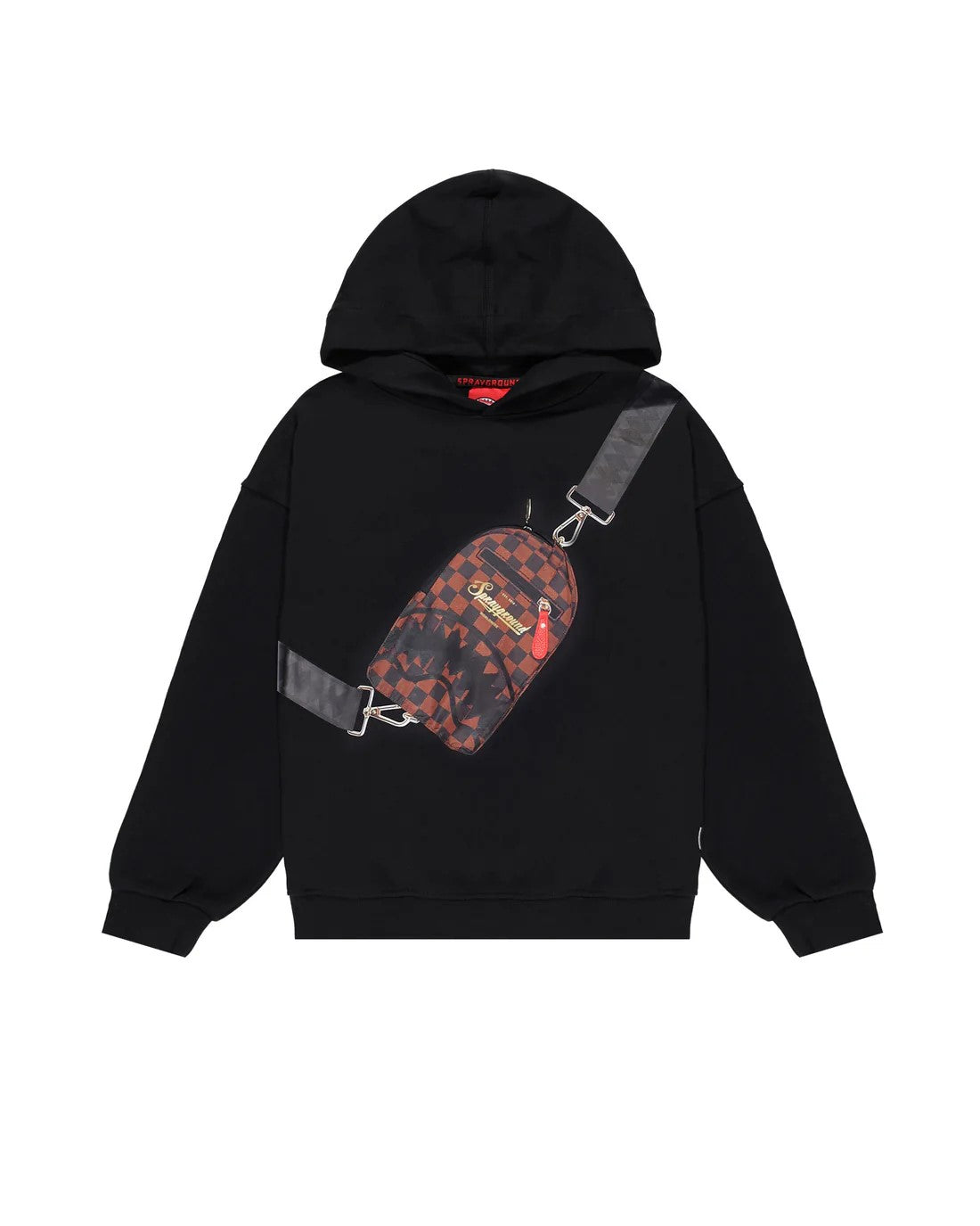 Hanorac Sprayground Takeover The Throne Backpack Sling Black Hoodie 8 - 14 Ani