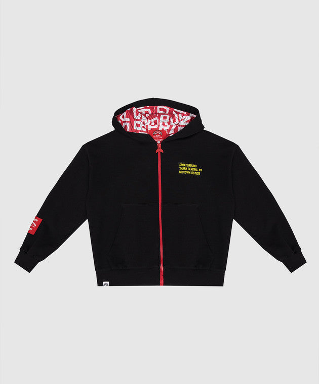 Hanorac Sprayground Shark Basic Over Fullzip Hoodie Blk 8 - 16 Ani