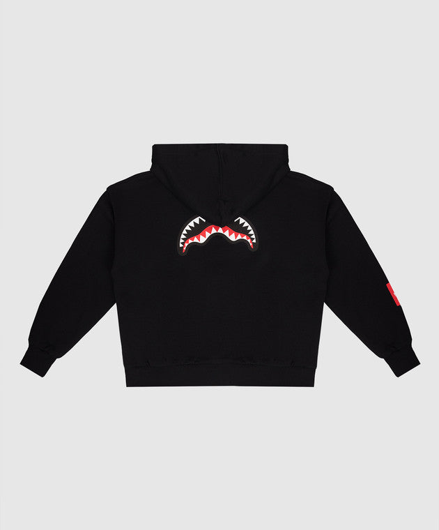 Hanorac Sprayground Shark Basic Over Fullzip Hoodie Blk 8 - 16 Ani