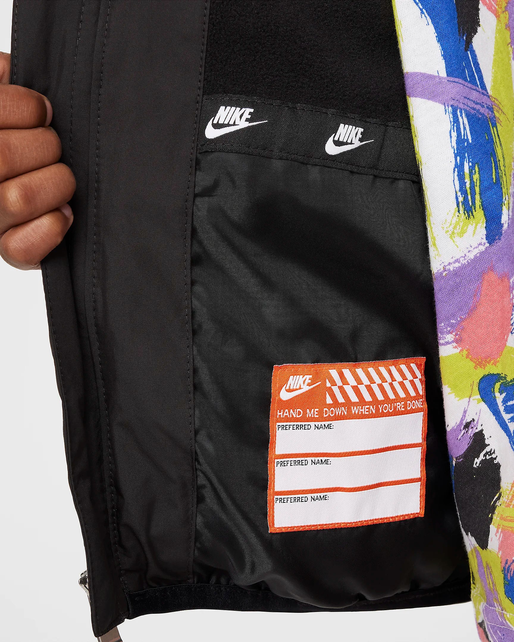 Geaca grosime medie-Nike-Nkn Wrap Swoosh Debossed Quilt 3 - 7 Ani