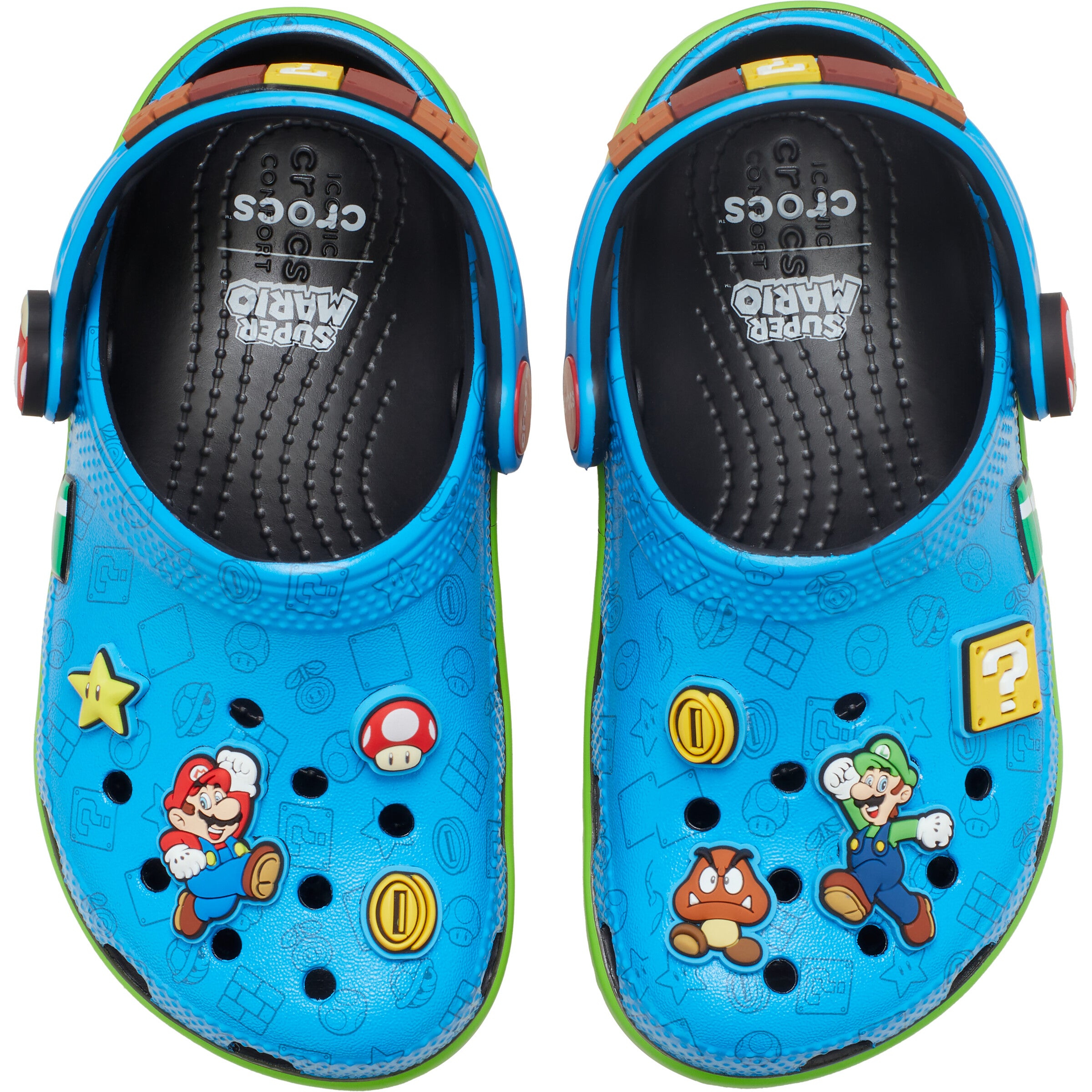 Saboți Crocs Classic Super Mario Toddler