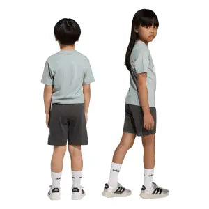 Set tricou si pantaloni scurti adidas Little Kids Bold 4 - 8 Ani
