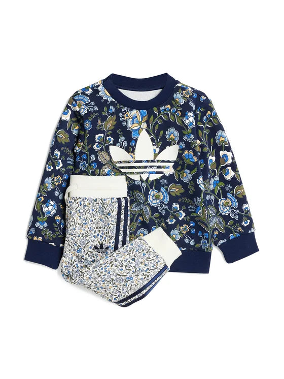 Image of Trening Adidas Originals X Liberty London Crew Set Kids 0 - 4 Ani