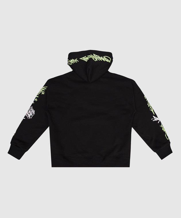 Image of Hanorac Glow In The Dark Black Hoodie 7 - 16 Ani