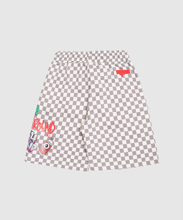 Pantaloni scurti Sprayground Writers Checkered 8 - 14 Ani
