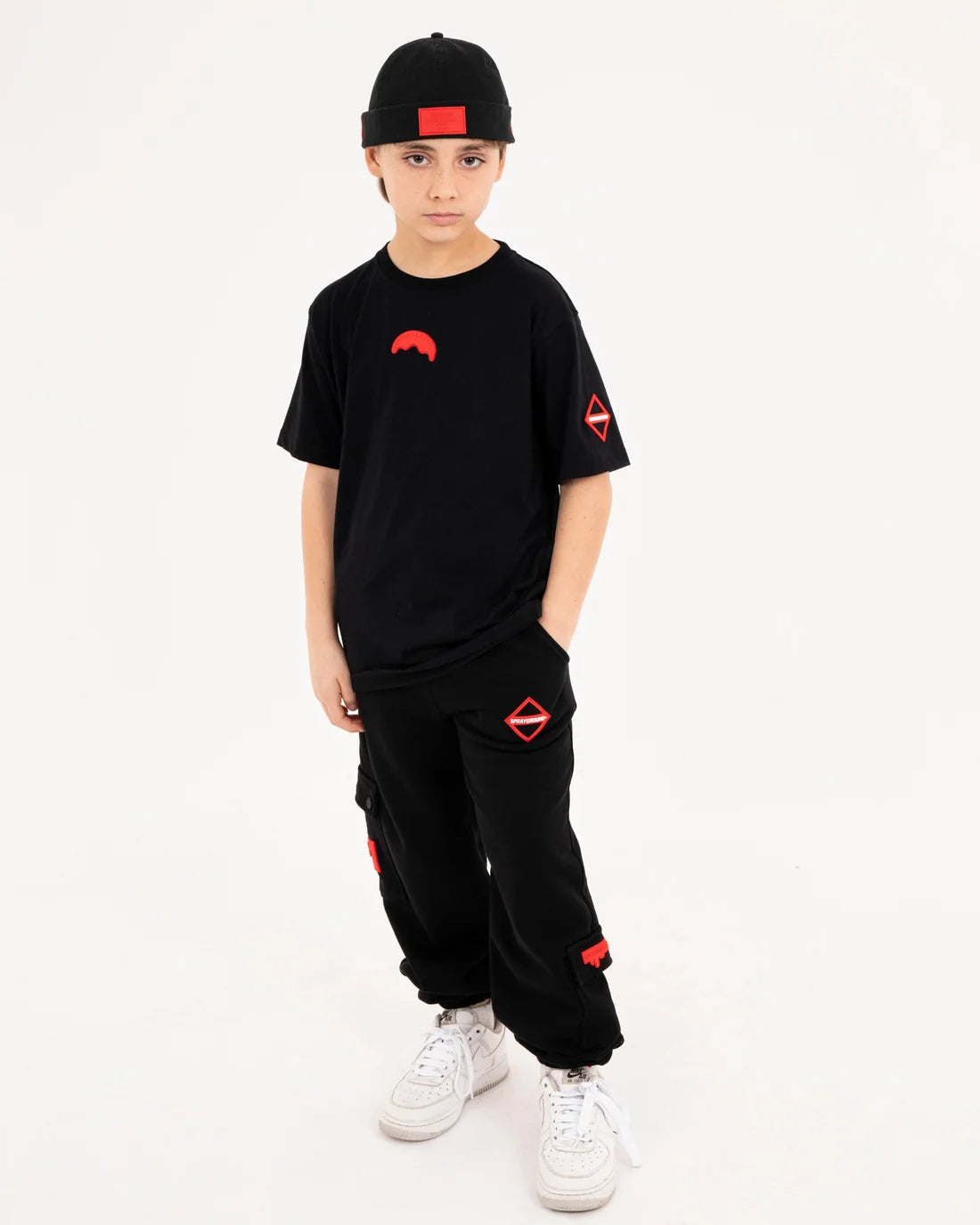 Image of Tricou Sprayground Touch Of Red Regular Negru