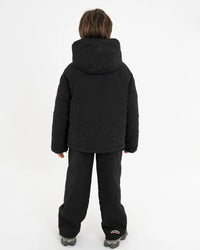 Geacă Sprayground Black Puffer Monogram