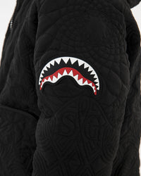 Geacă Sprayground Black Puffer Monogram
