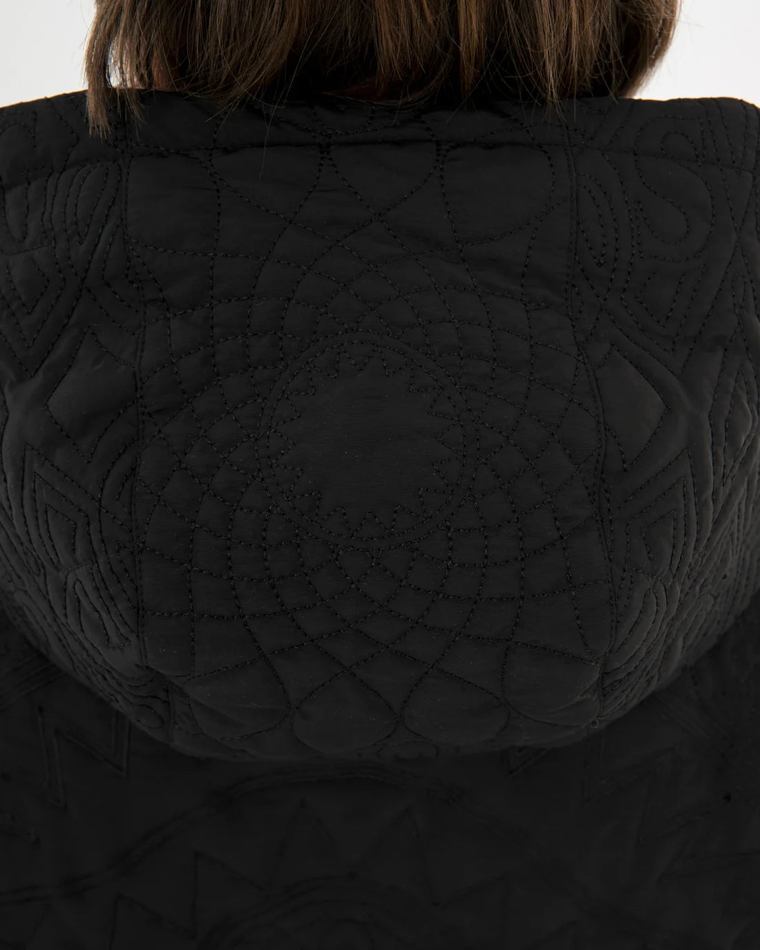Geacă Sprayground Black Puffer Monogram