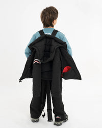Geacă Sprayground Black Puffer Monogram