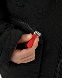 Geacă Sprayground Black Puffer Monogram