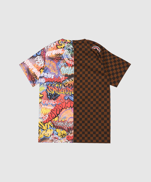 Image of Tricou Sprayground Makes The World Go Round Split Regular 8 - 16 Ani