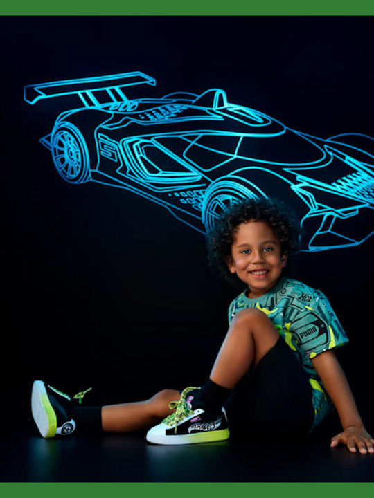 Tricou Puma X Hot Wheels Relaxed Aop 3 - 7 Ani