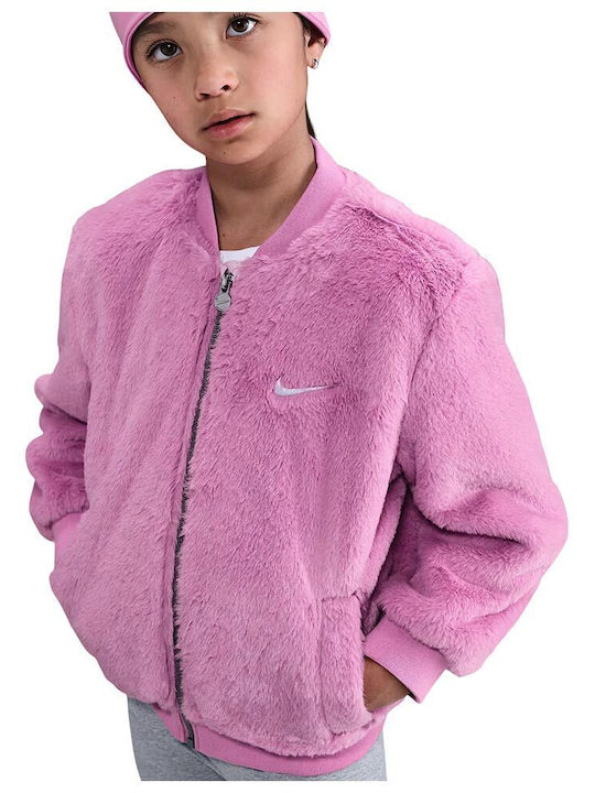 Jacheta Nike Faux Fur Bomber 3 - 7 Ani