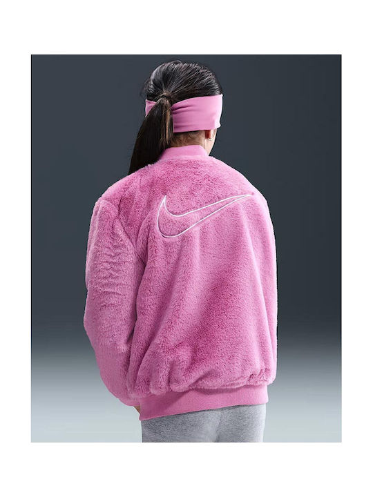 Image of Jacheta Nike Faux Fur Bomber 3 - 7 Ani