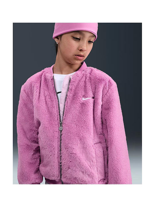 Image of Jacheta Nike Faux Fur Bomber 3 - 7 Ani