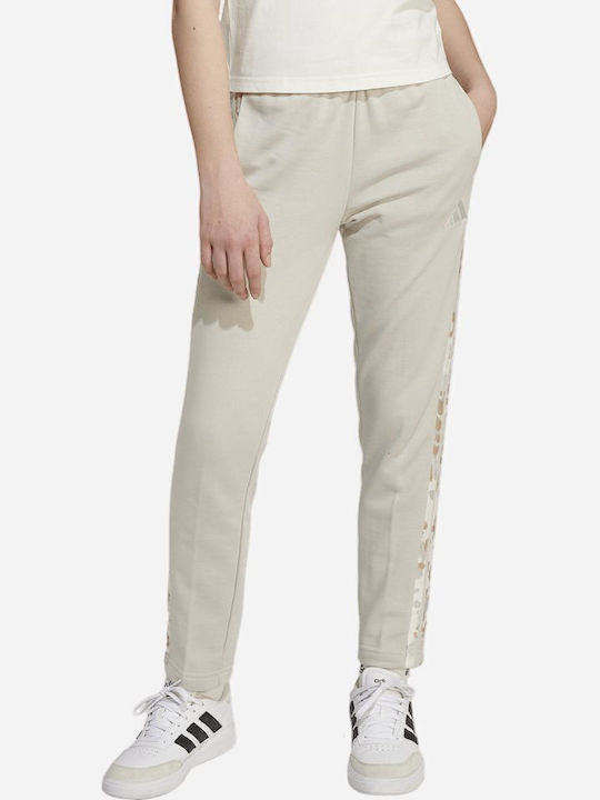 Pantaloni Adidas Girls 3-Stripes Animal French Terry Joggers Kids 8 - 15 Ani