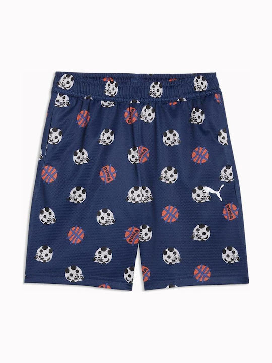 Pantaloni scurti Puma Sporty Cats Relaxed Aop Mesh 3 - 7 Ani