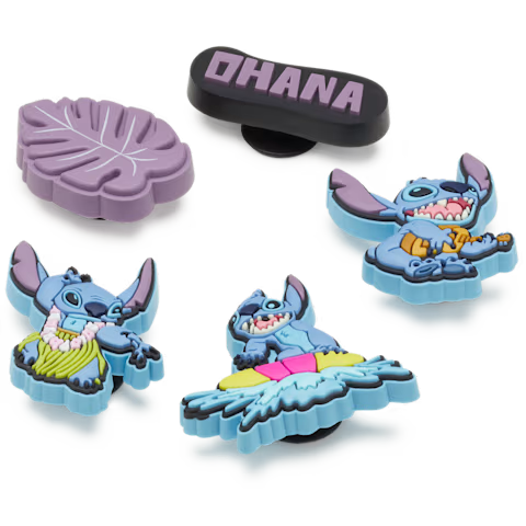 Image of Jibbitz Crocs Stitch Tropical 5-Pack