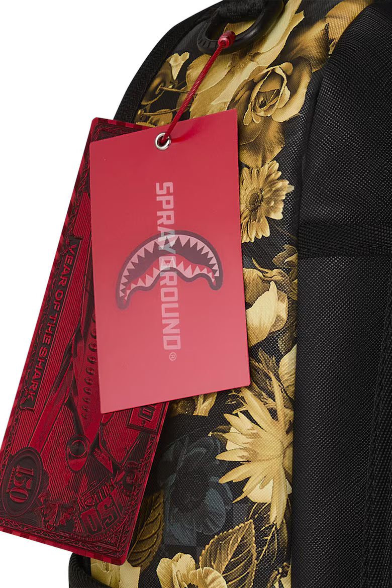 Rucsac Sprayground Gold Floral Remix