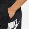 Pantaloni scurti negri Nike K Nsw Club Ft Hbr 6 - 15 Ani- 4