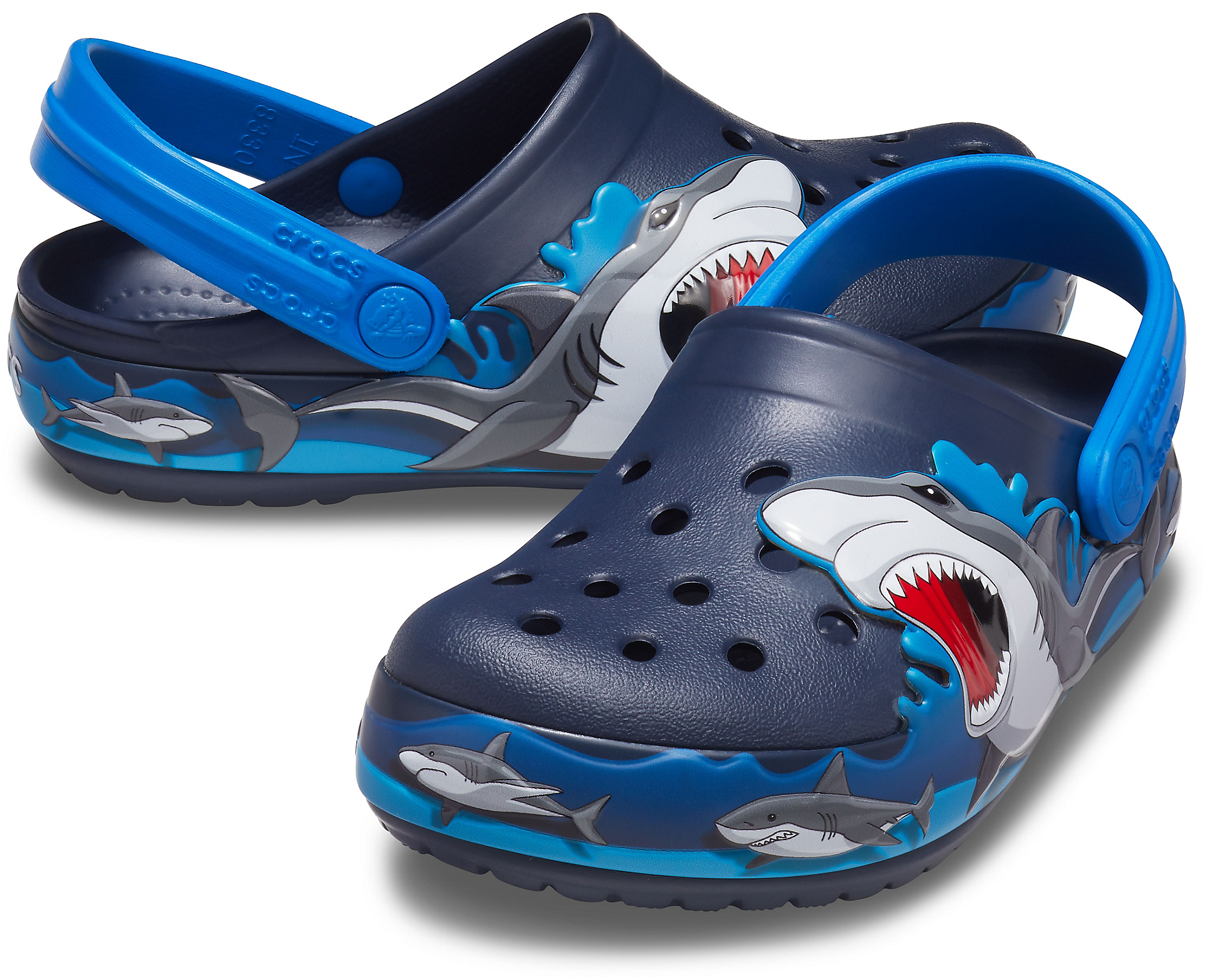 Saboti Fan Lab Shark Lights Crocs EU 22- EU 35
