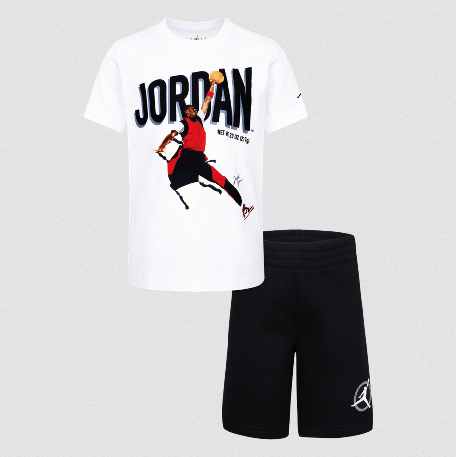 Compleu Jordan Flight Mvp alb 3-7 ani