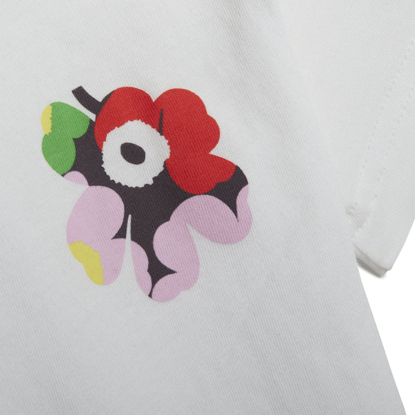 Set copii tricou si colanti Adidas x Marimekko - detaliu floare