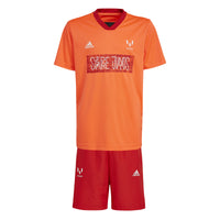 trening pentru copii adidas cu pantaloni scurti si tricou