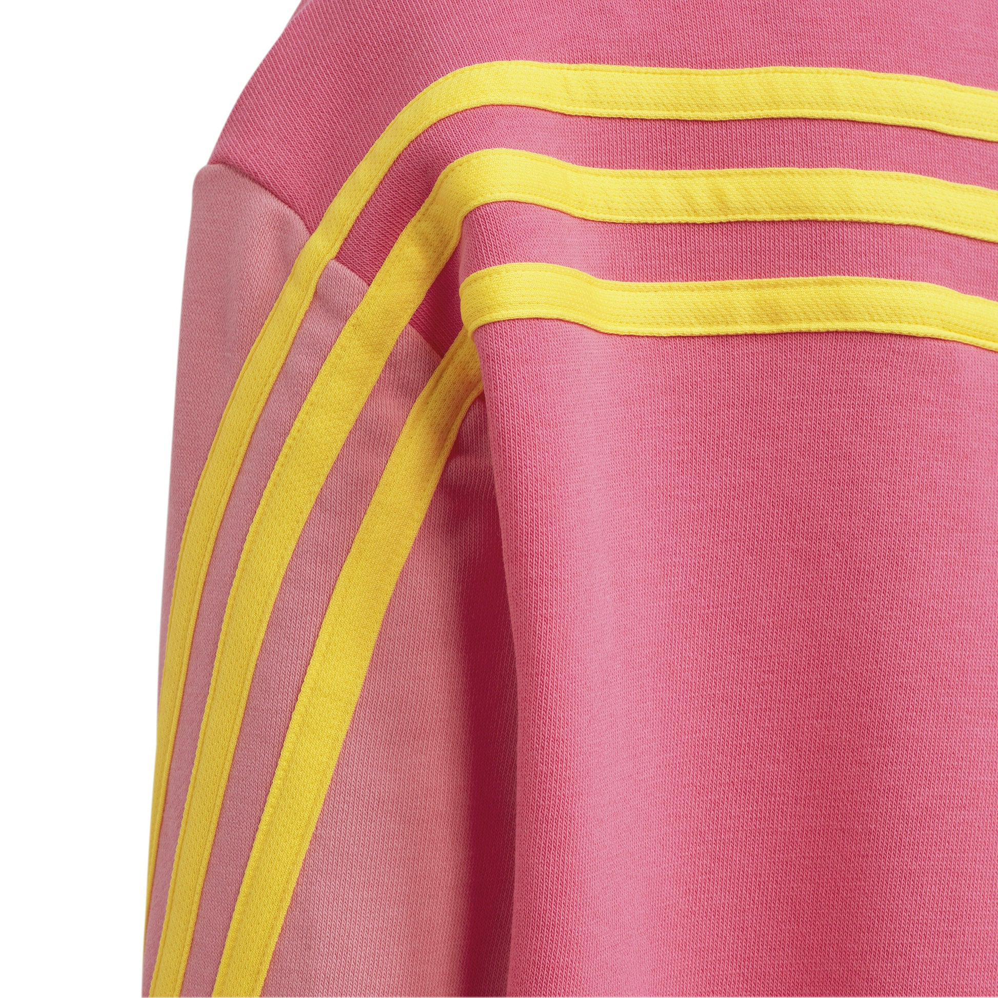 Rochie pentru copii Adidas x Disney Daisy Duck - detaliu dungi