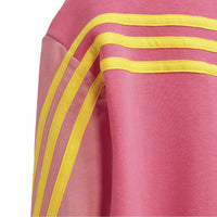 Rochie pentru copii Adidas x Disney Daisy Duck - detaliu dungi