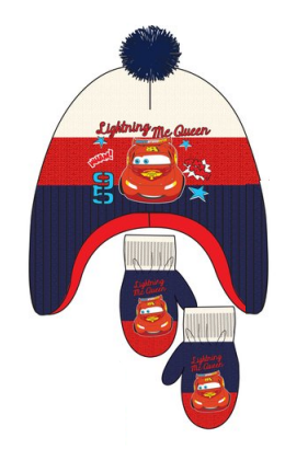 Set 2 piese: caciula, manusi - Cars de copii - 0-4 ani