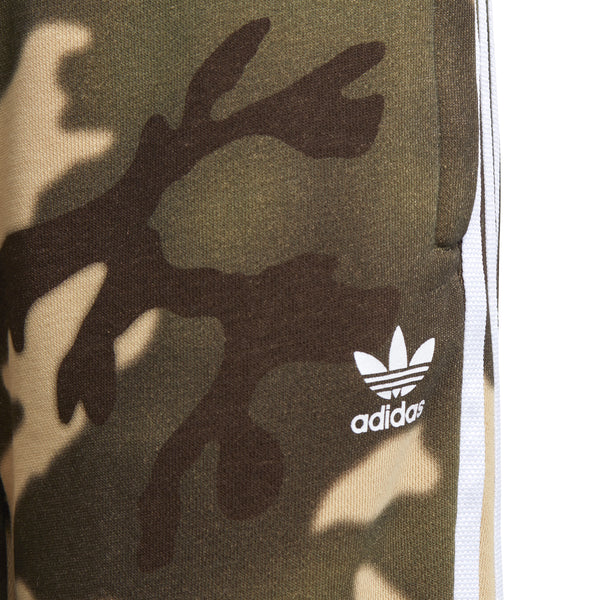 Pantaloni unisex pentru copii Adidas Camo 8-16 ani - detaliu logo