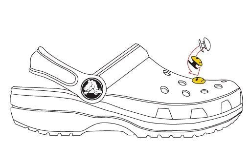 Accesoriu Jibbitz Sparkly Silver Circle Crocs