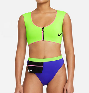 Image of Slip de baie cu talie inalta Nike XS - S - M