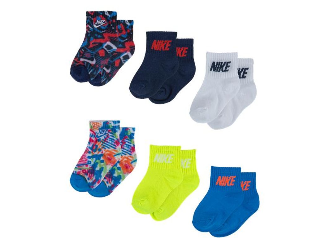Set 6 perechi sosete NIKE 6 luni-4 ani