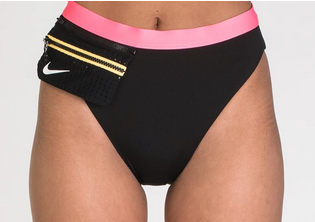 Image of Slip de baie cu talie inalta Nike XS- S- M