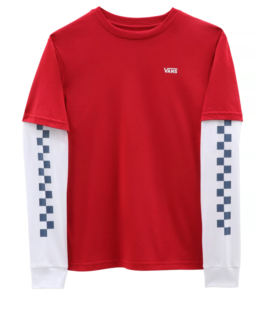 Tricou cu maneca lunga Vans Long Check 8-14 ani