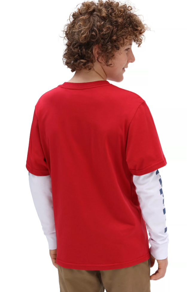 Tricou cu maneca lunga Vans Long Check 8-14 ani