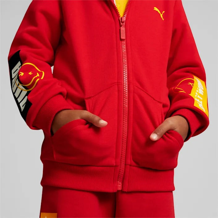 Image of Hanorac rosu PUMA x SW Full-Zip Hoodie
