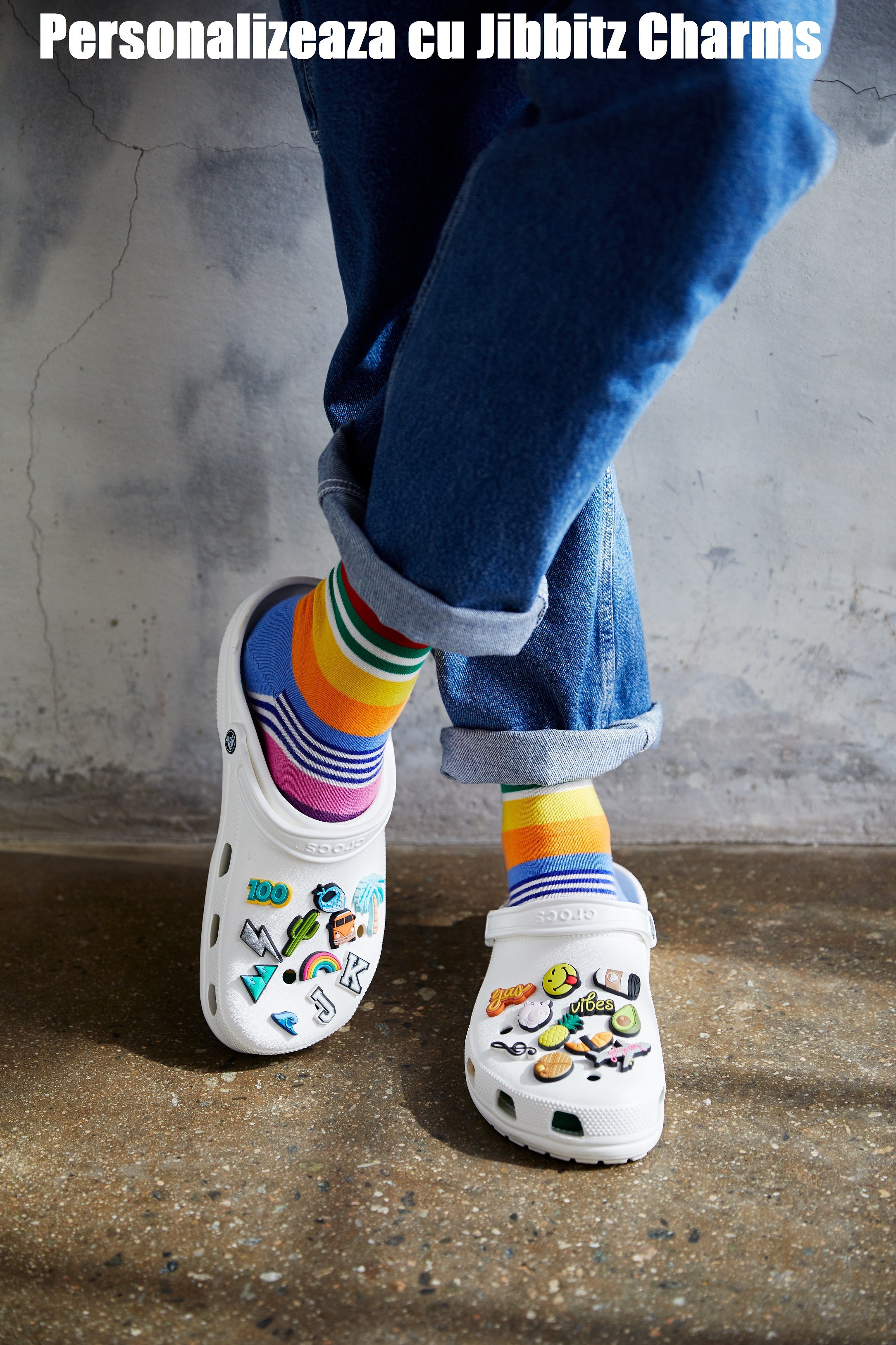 Sandale Crocband Rainbow Glitter Crocs EU 22- EU 31