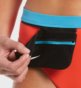 Image of Slip de baie cu talie inalta Nike XS - S - M